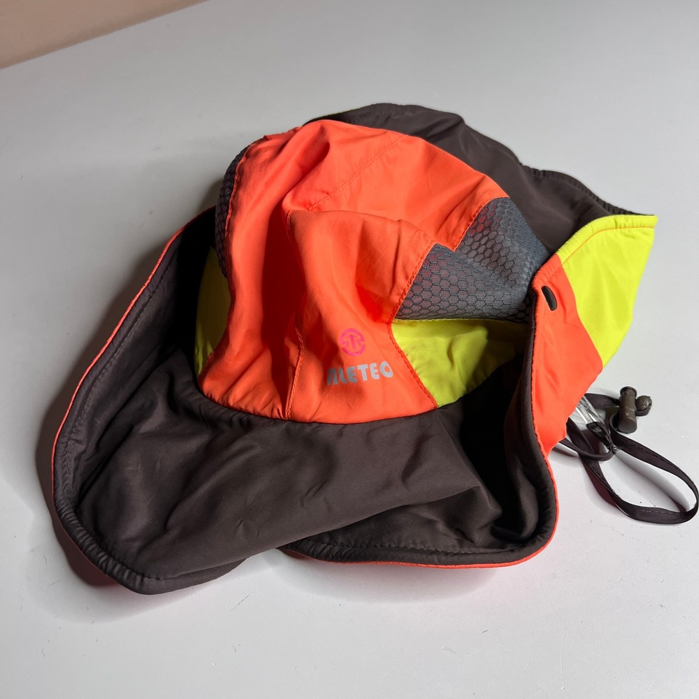 Korea Meteo DK Trend Neon Sun Hat Large Orange Hiking Fishing Cap